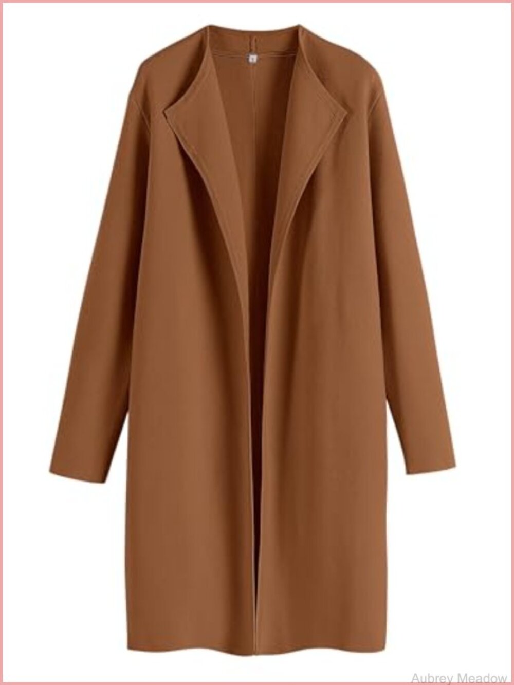 Womens Long Cardigan Sweater Lapel Knit Oversized Coatigan Trench Jacket